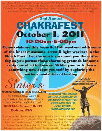 2nd Annual ChakraFest Saturday October 1 2011